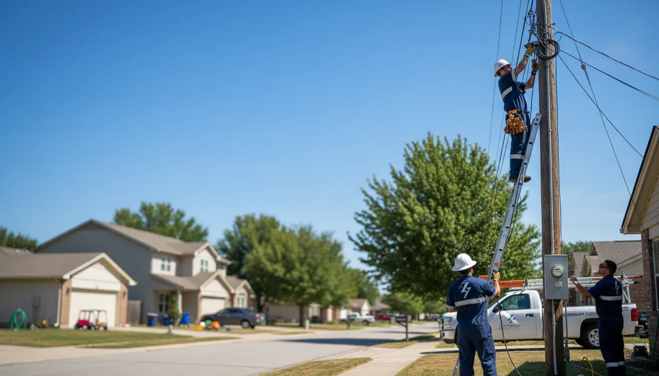 Residential electrician providing installation services in Petersburg, KY